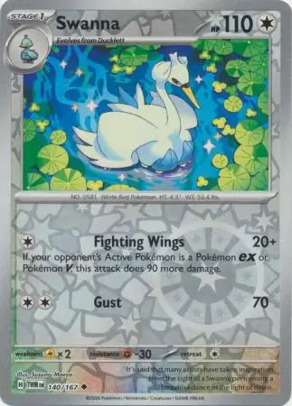 Twilight Masquerade Swanna #140/167 reverse holo